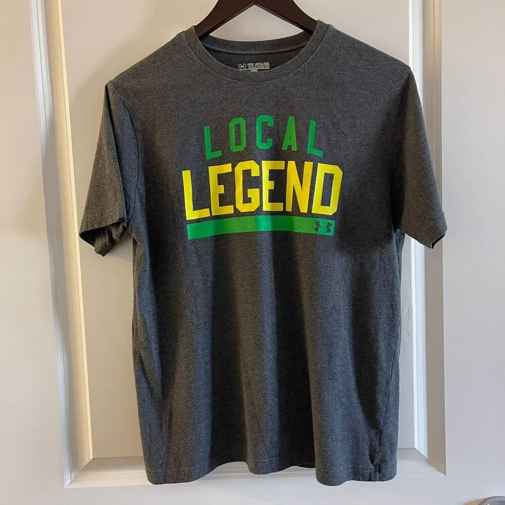 Under Armour Local Legend Shirt Youth X-Large YXL Dark Gray HeatGear Loose